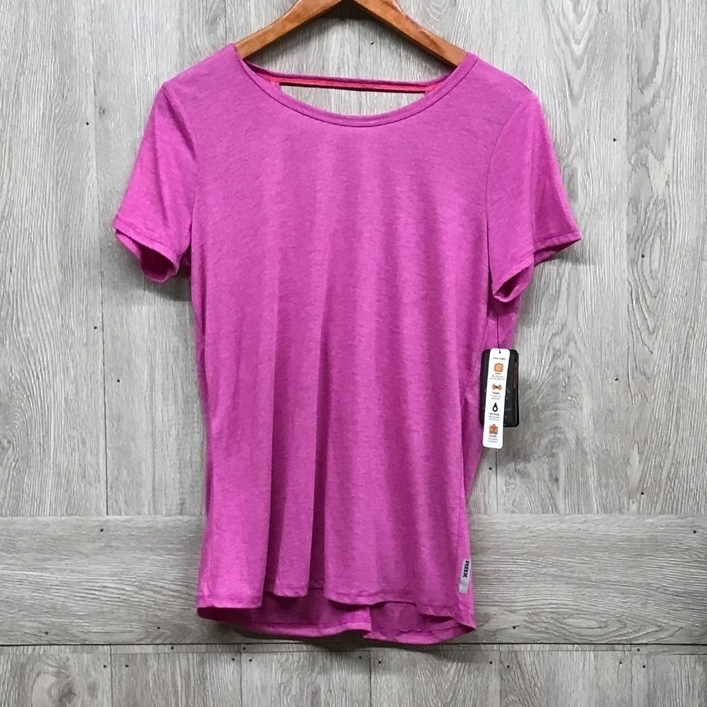 RBX Active Pink Short Sleeve Choker Detail BB21